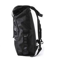 VerBockel Rolltop Backpack 2.0 'Un-Zipped' / Black Ballistic Nylon x ECOPAK™ EPX ’Fire Edition’ / Ships in 6-8 Weeks