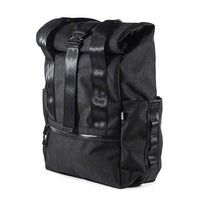 VerBockel Rolltop Backpack 2.0 'Un-Zipped' / Black Ballistic Nylon x ECOPAK™ EPX ’Fire Edition’ / Ships in 6-8 Weeks