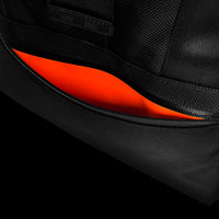 VerBockel Rolltop Backpack 2.0 'Un-Zipped' / Black Ballistic Nylon x ECOPAK™ EPX ’Fire Edition’ / Ships in 6-8 Weeks