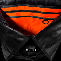 VerBockel Rolltop Backpack 2.0 'Un-Zipped' / Black Ballistic Nylon x ECOPAK™ EPX ’Fire Edition’ / Ships in 6-8 Weeks