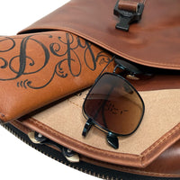 Defender DayTripper / Horween Cavalier Whiskey Leather x TexWax™ Autumn Plaid Wax Canvas / Low Stock