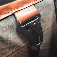 Defender DayTripper / Horween Cavalier Whiskey Leather x TexWax™ Autumn Plaid Wax Canvas / Low Stock