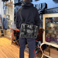 Slim Black Dyneema® x 'Redrum' X-Pac™ Briefcase / Ships in 6-10 Weeks
