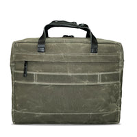Epic 48 Hour Briefcase / Military Tent Inspired OD Wax Canvas x Coyote X-Pac™ Edition / Ships in 3-5 Weeks
