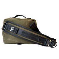 Insidious Jr. Sling / Horween® Essex Rookery Leather x Olive Drab TexWax™ x Autumn Plaid TexWax™