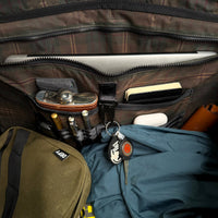 The Rover Backpack / Olive Drab TexWax™ x TexWax™ Autumn Plaid Wax Canvas / Limited