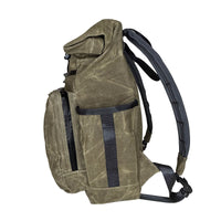 VerBockel 'Day Pack' Roll Top Backpack 2.0 Olive Drab TexWax™ x TexWax™ Autumn Plaid Wax Canvas / Ships in 6-10 Weeks