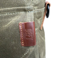 SHIPS IN 6-8 WEEKS / Defender DayTripper / Olive Drab TEXWAX™ Original Wax Canvas x TexWax™ Autumn Plaid Wax Canvas
