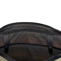 LAST 1 / Defender Briefcase Olive Drab TexWax™ x TexWax™ Autumn Plaid Wax Canvas