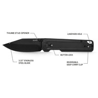 DEFY x OTR Black Pocket Knife