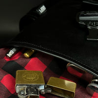 Menace Backpack 2.0 / Full Horween Essex Rookery Leather x TexWax™ Buffalo Plaid Wax Canvas Bundle / Last 1