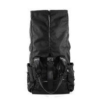 VerBockel Rolltop Backpack 2.0 'Un-Zipped' / Black Ballistic Nylon x ECOPAK™ EPX ’Fire Edition’ / Ships in 6-8 Weeks