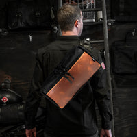 Insidious Sling / Ballistic Nylon + Horween Cavalier Whiskey Leather / Ships in 6-10 Weeks