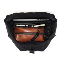 VerBockel Roll Top Backpack 2.0 'Un-Zipped' / Black TexWax™ Canvas / Ships in 6-8 Weeks
