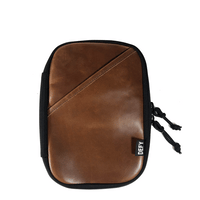 The Void Horween Cavalier Whiskey Leather x Ballistic Nylon Admin Pouch / Small