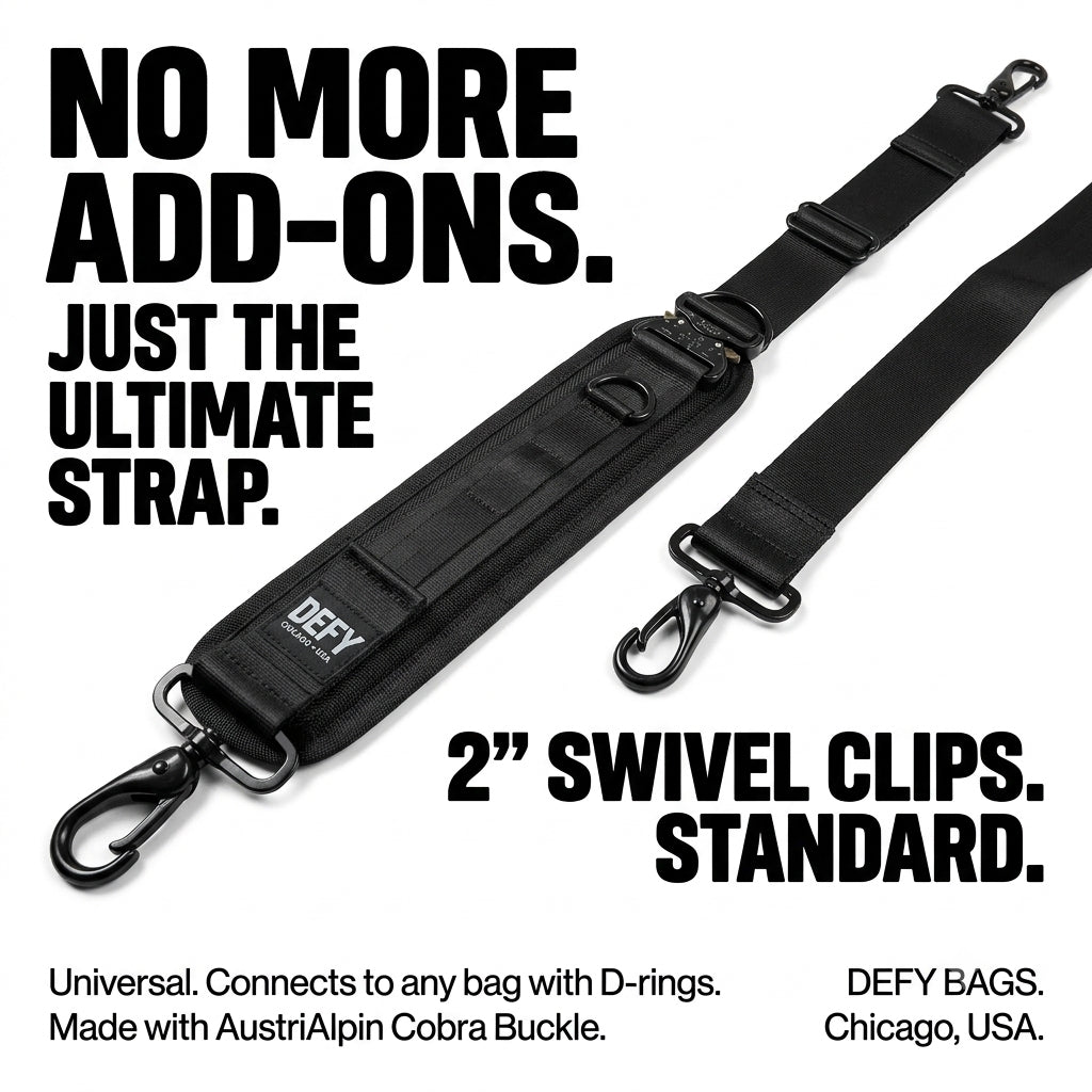 The Ultimate Crossbody Strap System™ Ballistic Nylon x Closed-Cell Foam Padding x AustriAlpin® Cobra Buckle / Ships in 2-3 Weeks