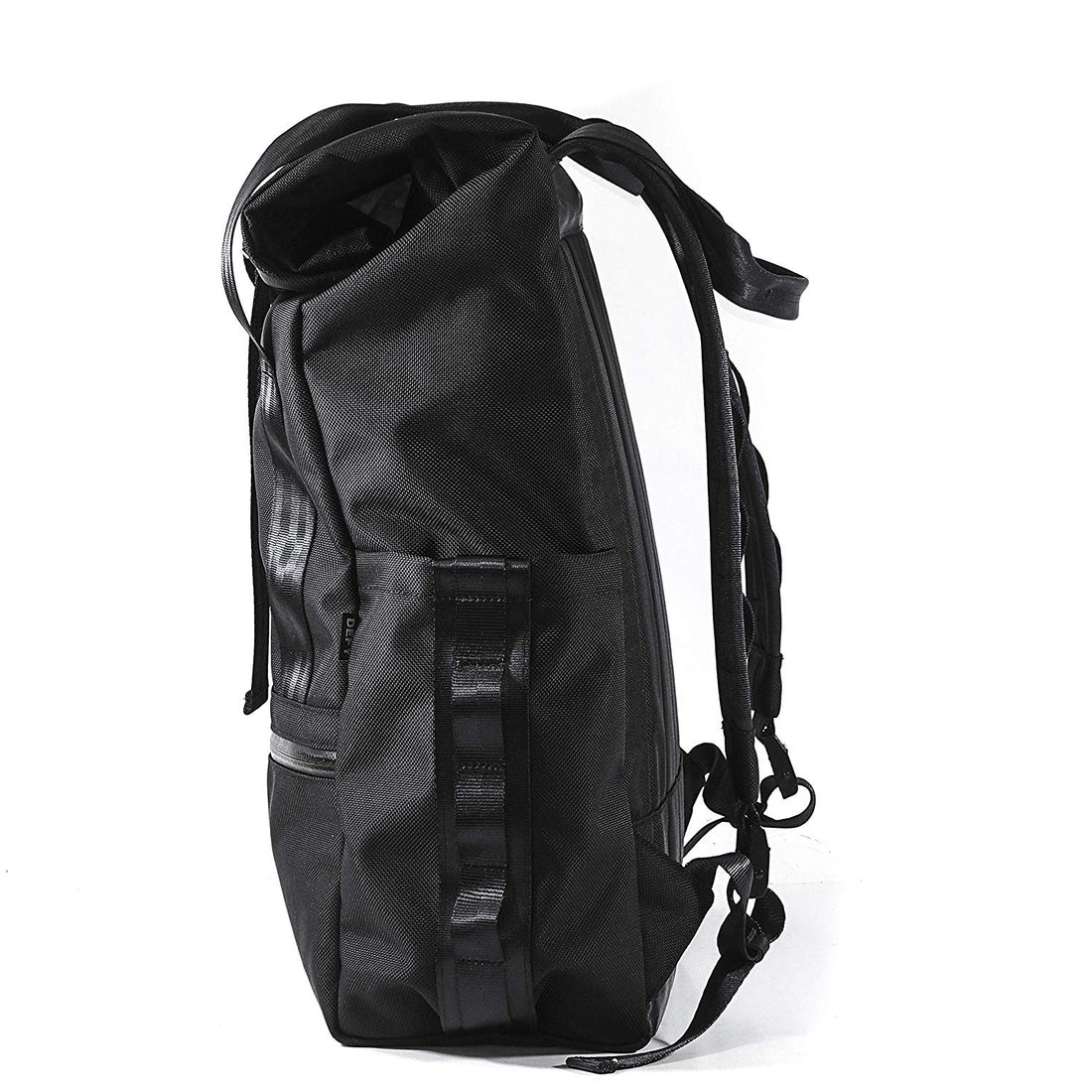 VerBockel Rolltop Backpack 2.0 'Un-Zipped' / Black Ballistic Nylon x ECOPAK™ EPX ’Fire Edition’ / Ships in 6-8 Weeks