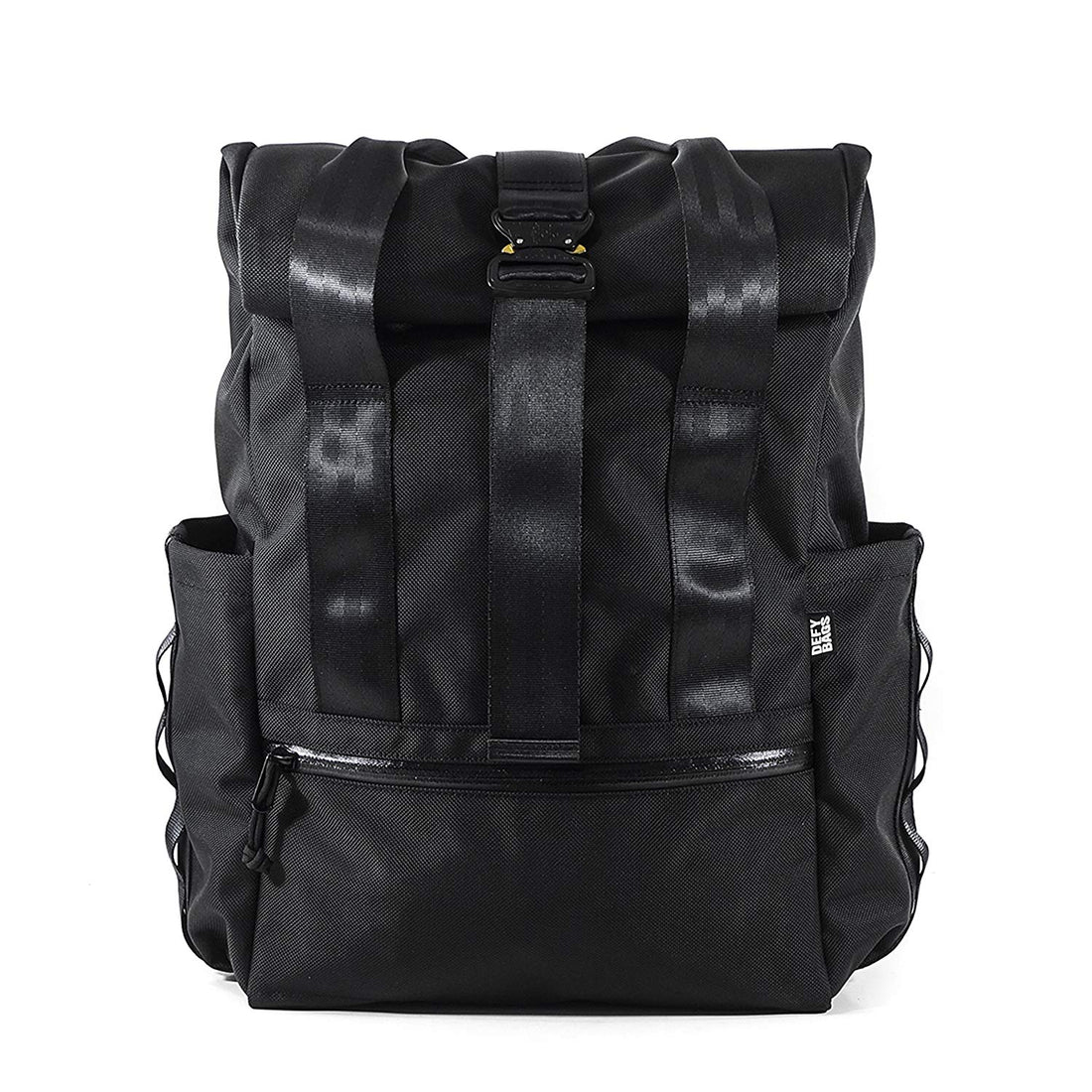 VerBockel Rolltop Backpack 2.0 'Un-Zipped' / Black Ballistic Nylon x ECOPAK™ EPX ’Fire Edition’ / Ships in 6-8 Weeks