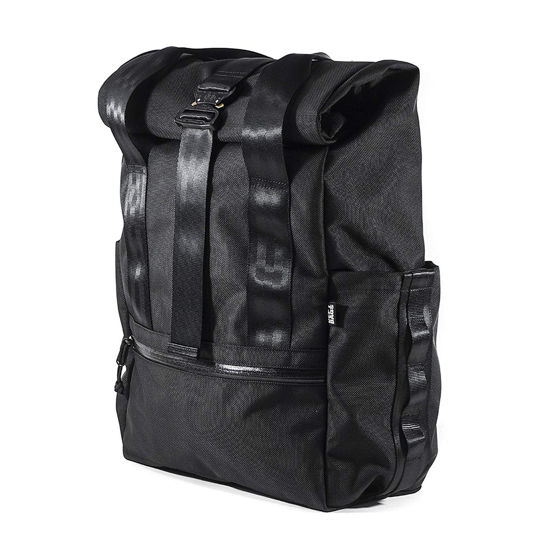 VerBockel Rolltop Backpack 2.0 'Un-Zipped' / Black Ballistic Nylon x ECOPAK™ EPX ’Fire Edition’ / Ships in 6-8 Weeks
