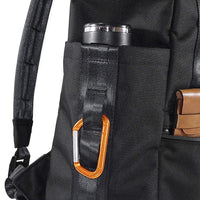 VerBockel Rolltop Backpack 2.0 'Un-Zipped' / Black Ballistic Nylon x ECOPAK™ EPX ’Fire Edition’ / Ships in 6-8 Weeks