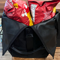 VerBockel Rolltop Backpack 2.0 'Un-Zipped' / Black Ballistic Nylon x ECOPAK™ EPX ’Fire Edition’ / Ships in 6-8 Weeks