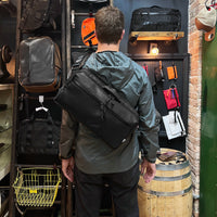 Insidious Sling / Horween Austin Calf Leather x TexWax™ Buffalo Plaid Wax Canvas / Ships in 2-3 Weeks