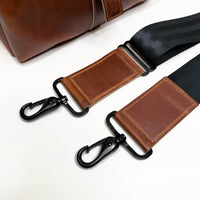 Defender DayTripper / Horween Cavalier Whiskey Leather x TexWax™ Autumn Plaid Wax Canvas / Low Stock