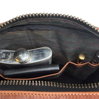 Defender DayTripper / Horween Cavalier Whiskey Leather x TexWax™ Autumn Plaid Wax Canvas / Low Stock