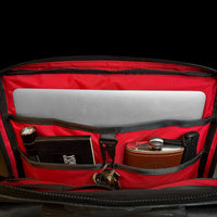 Slim Black Dyneema® x 'Redrum' X-Pac™ Briefcase / Ships in 6-10 Weeks
