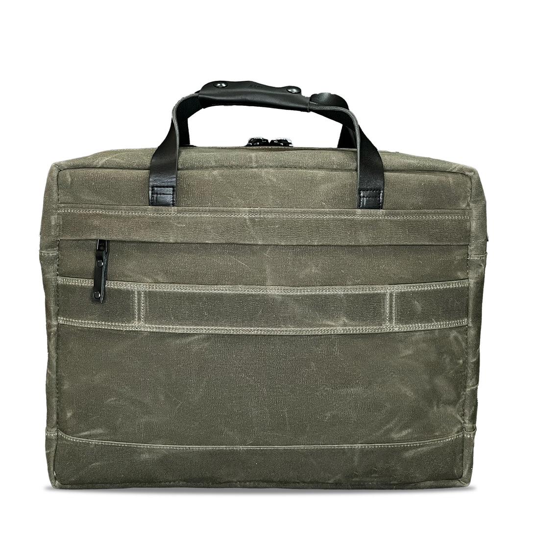 Epic 48 Hour Briefcase / Military Tent Inspired OD Wax Canvas x Coyote X-Pac™ Edition / Ships in 3-5 Weeks