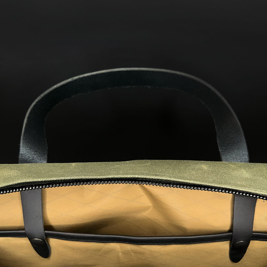 Epic 48 Hour Briefcase / Military Tent Inspired OD Wax Canvas x Coyote X-Pac™ Edition / Ships in 3-5 Weeks