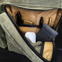 Epic 48 Hour Briefcase / Military Tent Inspired OD Wax Canvas x Coyote X-Pac™ Edition / Ships in 3-5 Weeks