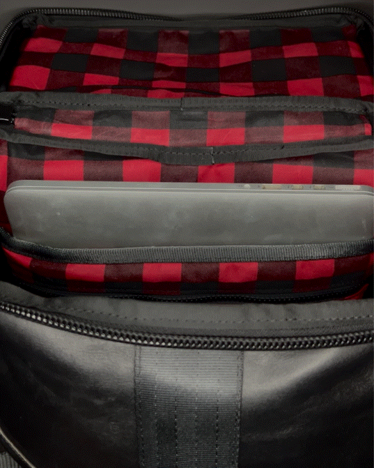 Menace Backpack 2.0 / Full Horween Essex Rookery Leather x TexWax™ Buffalo Plaid Wax Canvas Bundle / Last 1