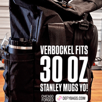 VerBockel Roll Top Backpack 2.0 'Un-Zipped' / Black TexWax™ Canvas / Ships in 6-8 Weeks