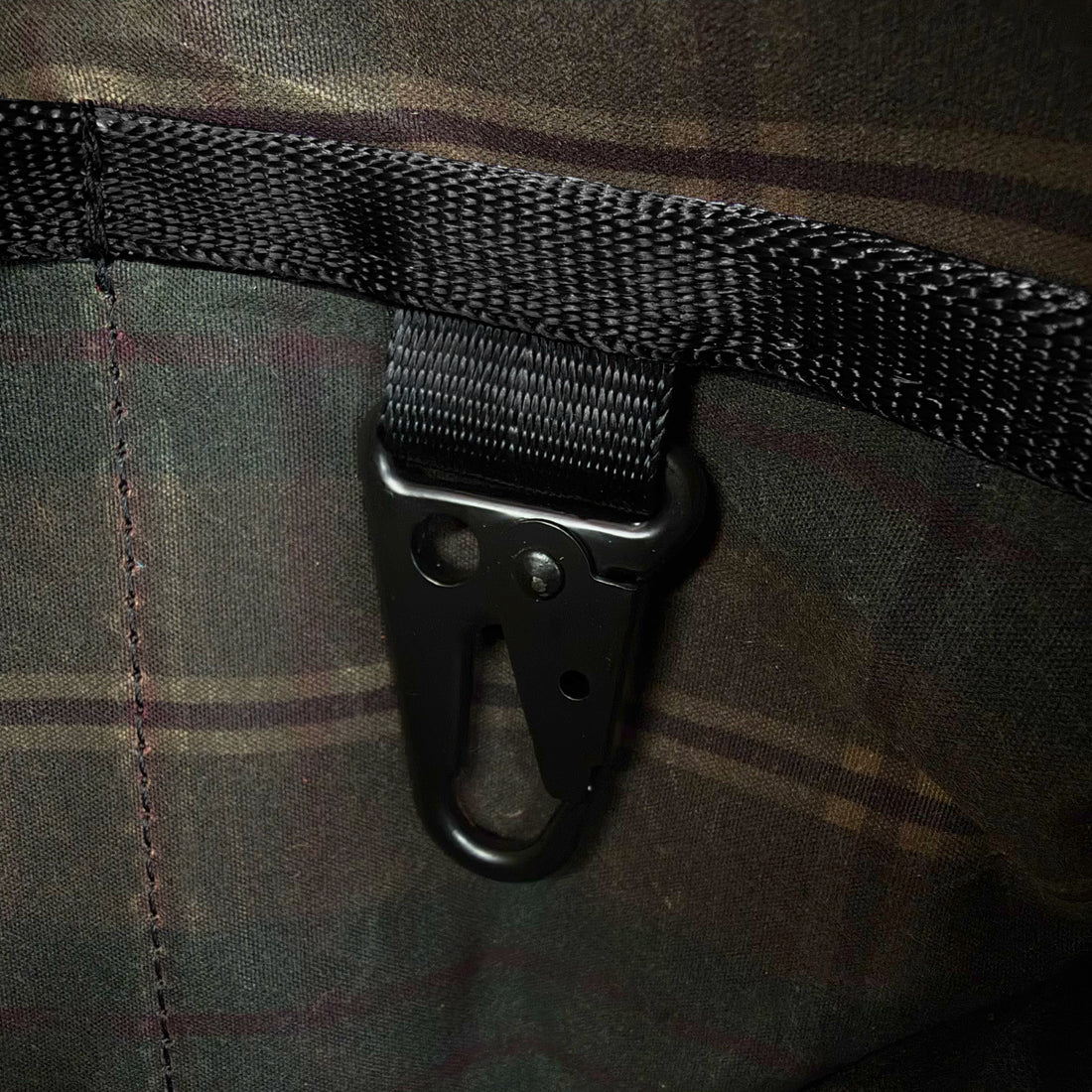 Insidious Jr. Sling / Horween® Essex Rookery Leather x Olive Drab TexWax™ x Autumn Plaid TexWax™