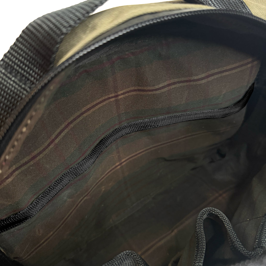 Insidious Jr. Sling / Horween® Essex Rookery Leather x Olive Drab TexWax™ x Autumn Plaid TexWax™