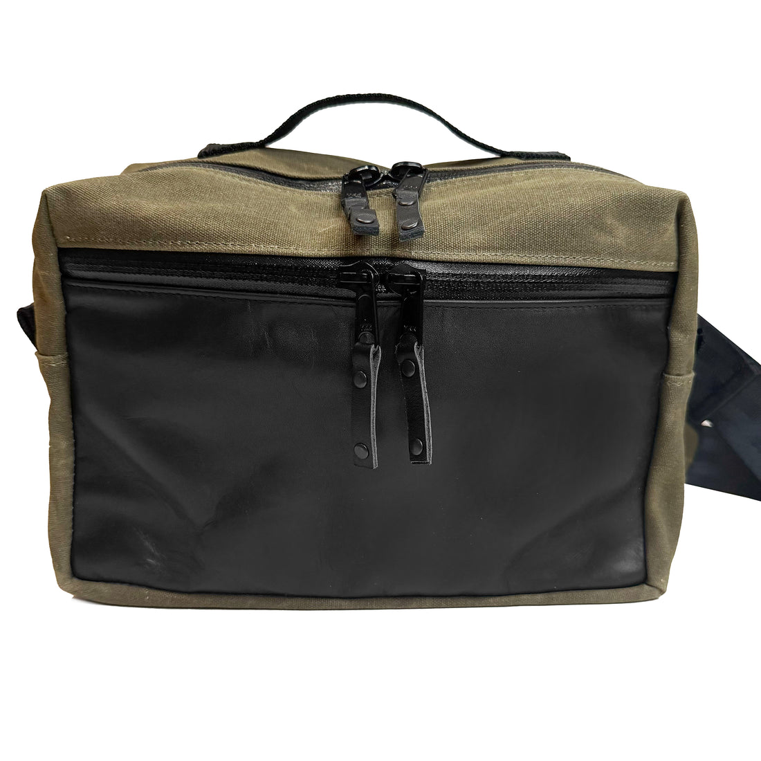 Insidious Jr. Sling / Horween® Essex Rookery Leather x Olive Drab TexWax™ x Autumn Plaid TexWax™
