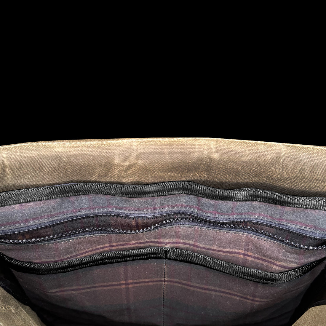 VerBockel 'Day Pack' Roll Top Backpack 2.0 Olive Drab TexWax™ x TexWax™ Autumn Plaid Wax Canvas / Ships in 6-10 Weeks
