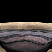 VerBockel 'Day Pack' Roll Top Backpack 2.0 Olive Drab TexWax™ x TexWax™ Autumn Plaid Wax Canvas / Ships in 6-10 Weeks