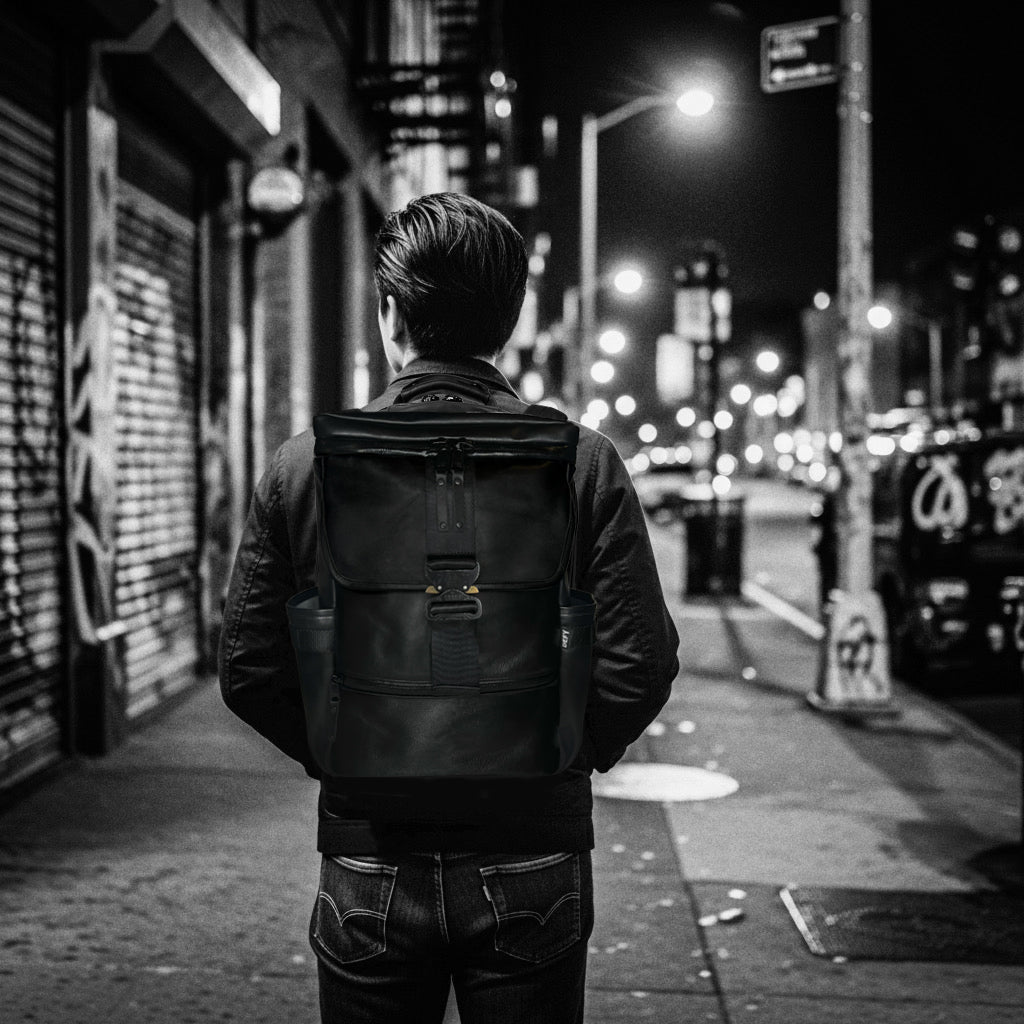 Menace Backpack 2.0 / Full Horween Essex Rookery Leather x TexWax™ Buffalo Plaid Wax Canvas Bundle / Last 1