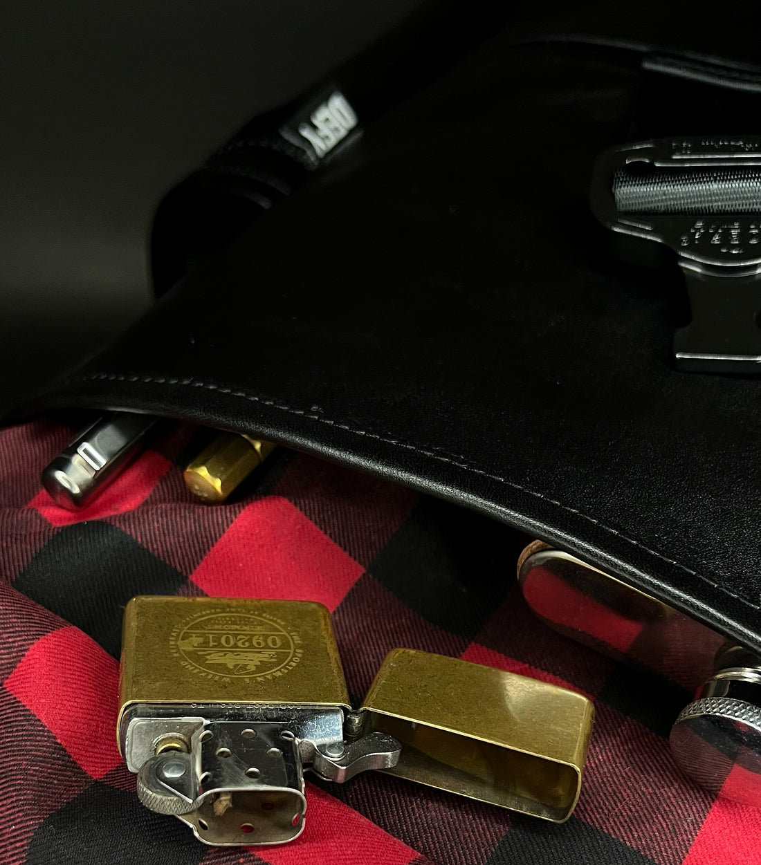 Menace Backpack 2.0 / Full Horween Essex Rookery Leather x TexWax™ Buffalo Plaid Wax Canvas Bundle / Last 1
