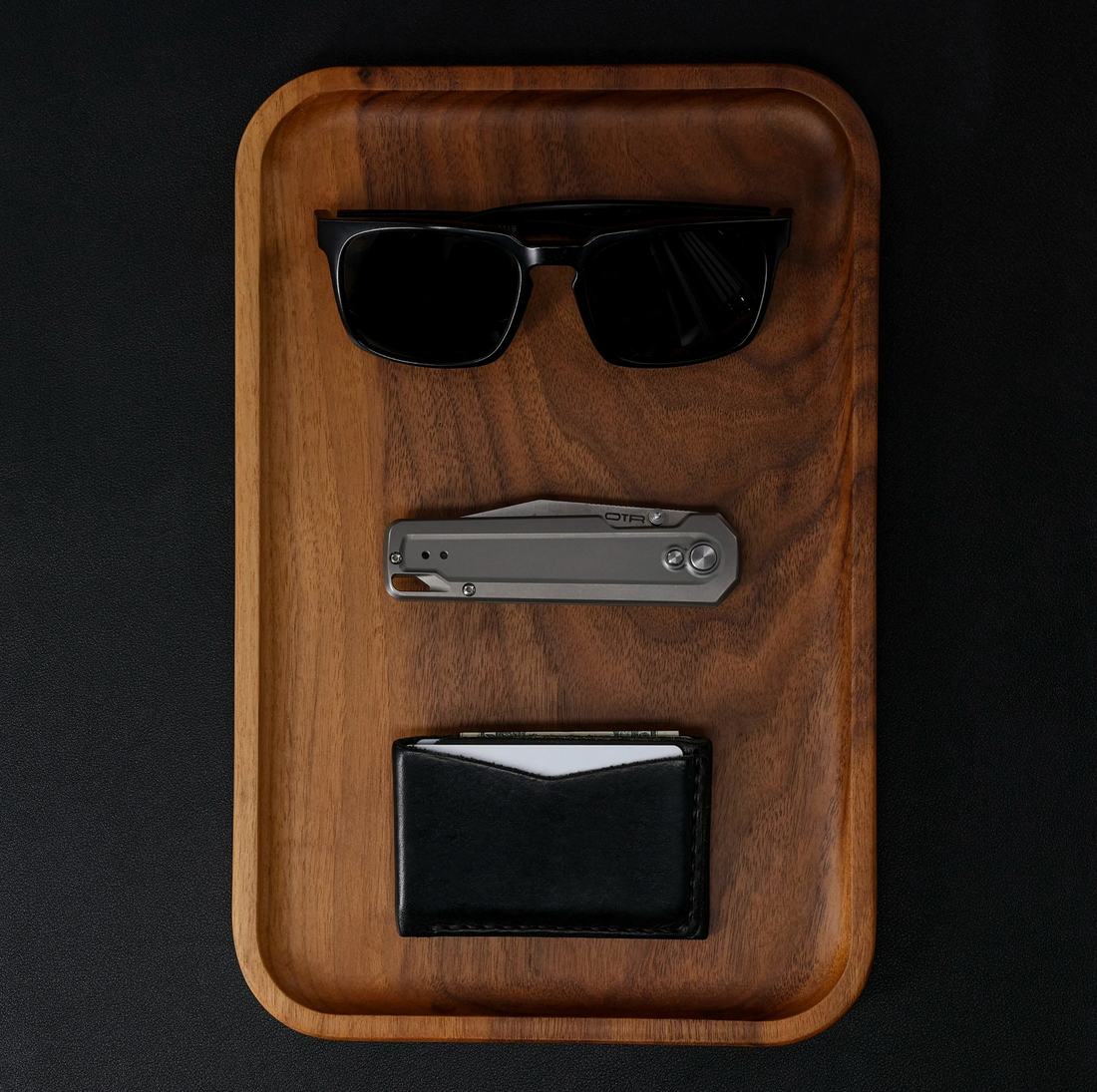DEFY x OTR Walnut Valet Tray
