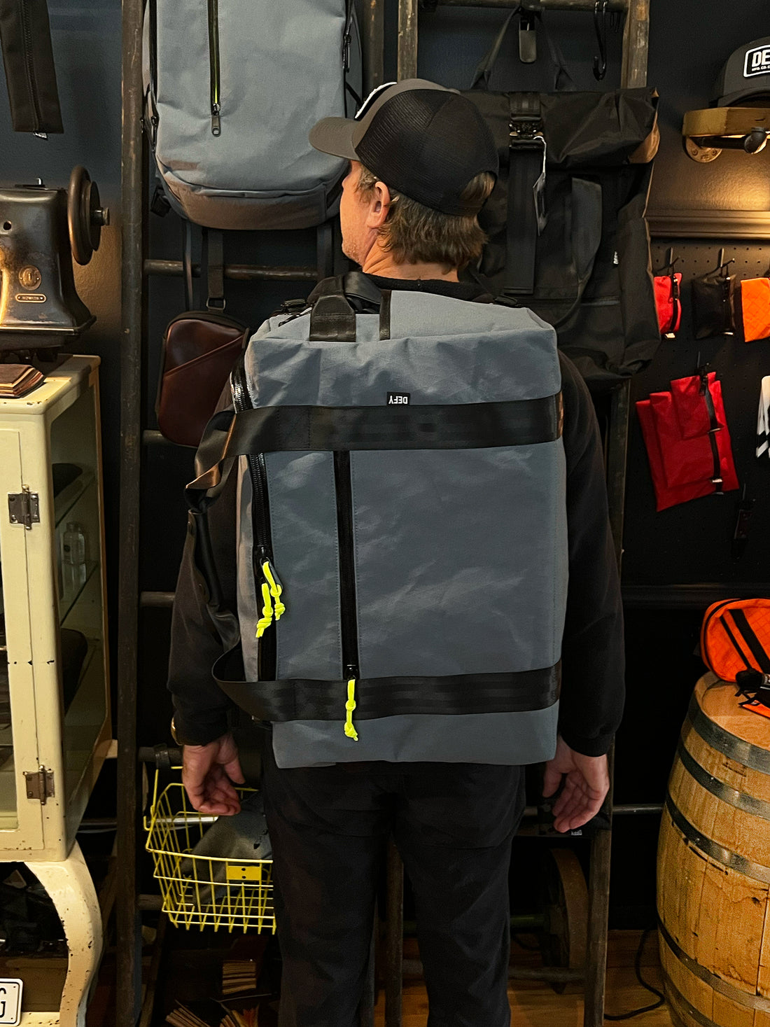 The Rover Backpack / Storm Grey X-Pac® X11 x X-Pac™ Hi-Vis Yellow