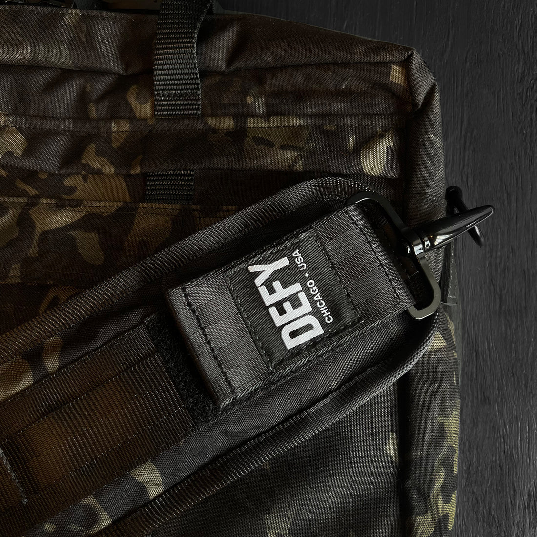 The Ultimate Crossbody Strap Rogue Camo MultiCam Black™ CORDURA® x Closed-Cell Foam Padding x AustriAlpin® Cobra Buckle
