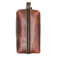 Dopp Kit / Horween Whiskey Cavalier Leather x TexWax™ Autumn Plaid Wax Canvas