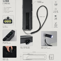 OTR Led Magnetic Flashlight / Ships in 2 Weeks