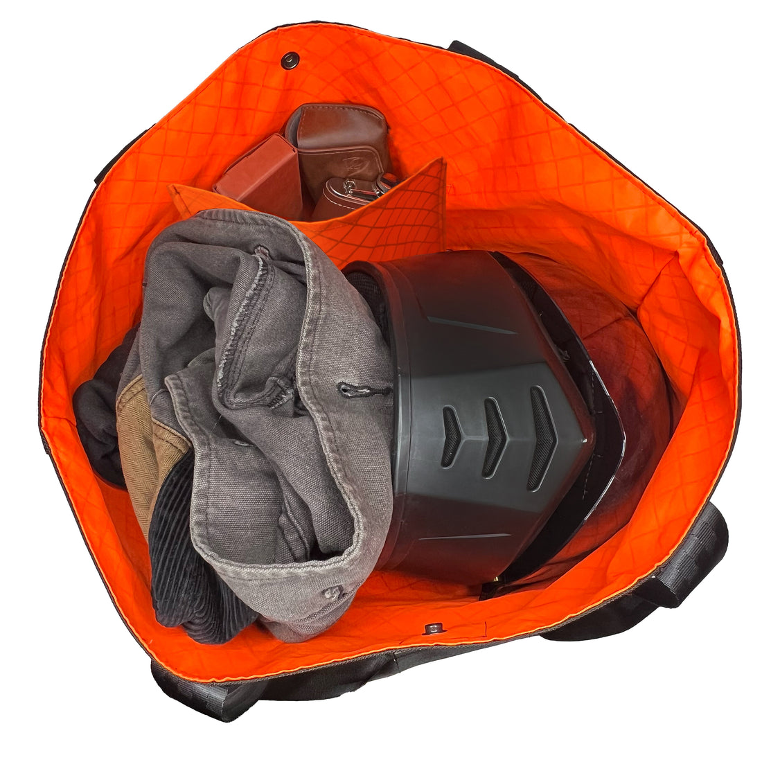Cargo Hold Tote 'Fire Edition' / Ballistic Nylon x ECOPAK™ EPX Blaze Orange / Ships in 6-8 Weeks