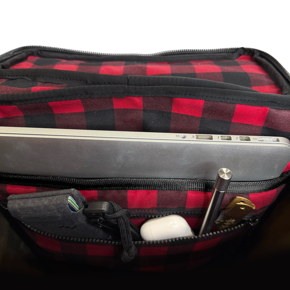 Menace Backpack 2.0 / Olive Drab TexWax™ x TexWax™ Buffalo Plaid Wax Canvas / Ships in 6-10 Weeks