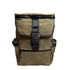 Menace Backpack 2.0 / Olive Drab TexWax™ x TexWax™ Buffalo Plaid Wax Canvas / Ships in 5-6 Weeks