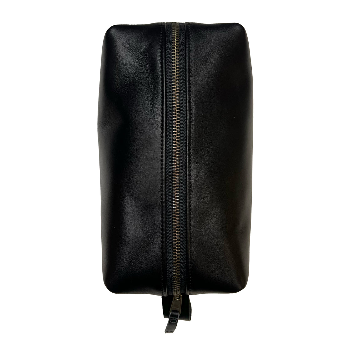 Dopp Kit / Horween Essex Rookery Leather x Buffalo Plaid Wax Canvas / Ships in 6-10 Weeks